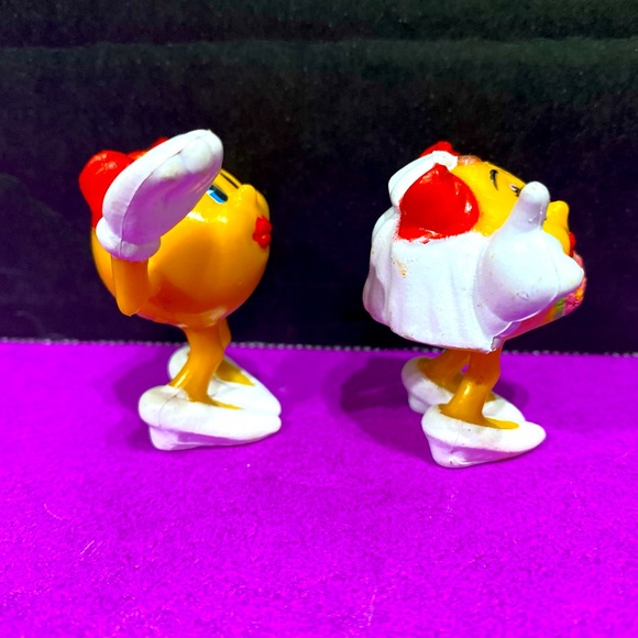 PAC-MAN VINTAGE 1982 THE OFFICIAL MS. PAC-MAN COLLECTABLE ARCADE PVC FIGURES (2) - Picture 12 of 12